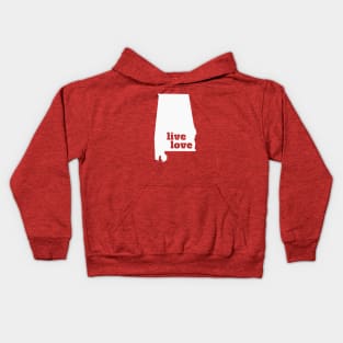 Alabama - Live Love Alabama Kids Hoodie